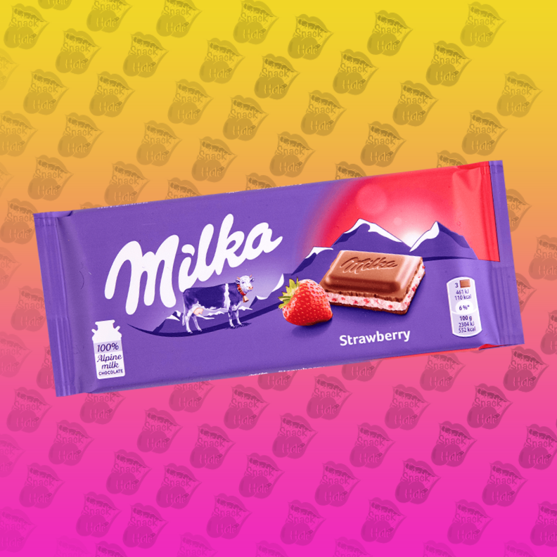 Milka Strawberry Chocolate, 100g