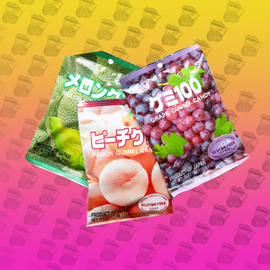 Japan fruits jellies