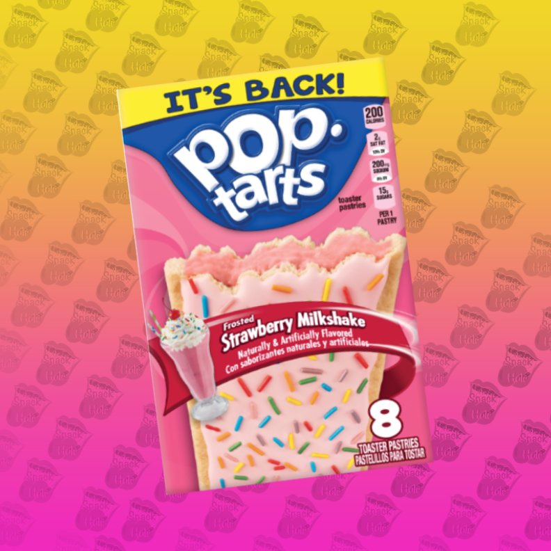 Pop Tarts Frosted Strawberry Milkshake (Pack of 2 pastries)